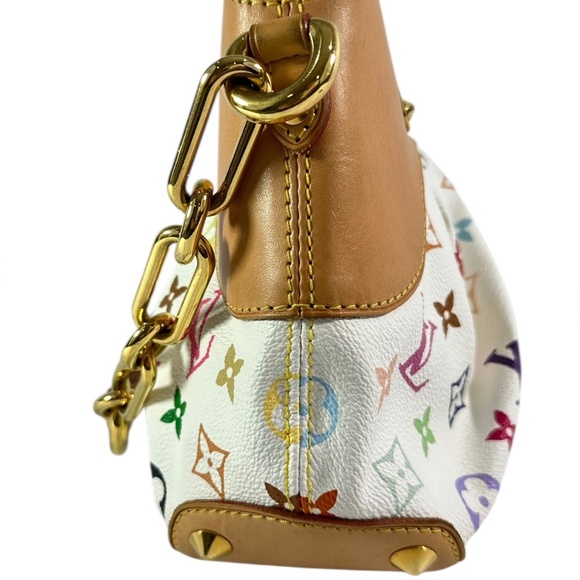 Genuine LOUIS VUITTON Judy PM Monogram White Multicolore Chain Shoulder Bag - Picture 5 of 16
